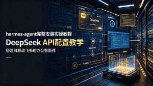 hermes-agent完整安装实操教程,DeepSeek API配置教学,搭建可联动飞书的办公智能体-KJ分享